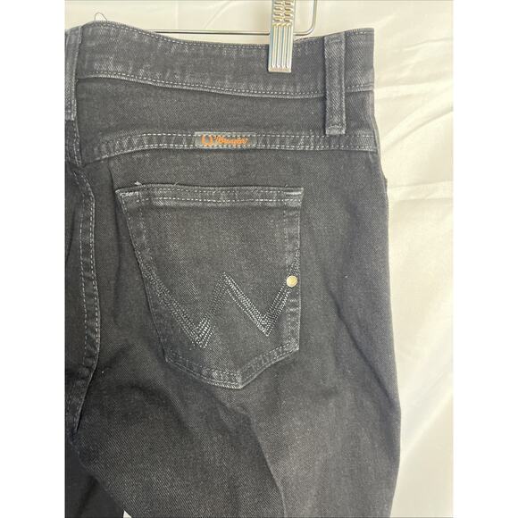 Wrangler Q Baby Boot Cut Black Stretch 7/8 X 32 Inseam - Picture 7 of 9
